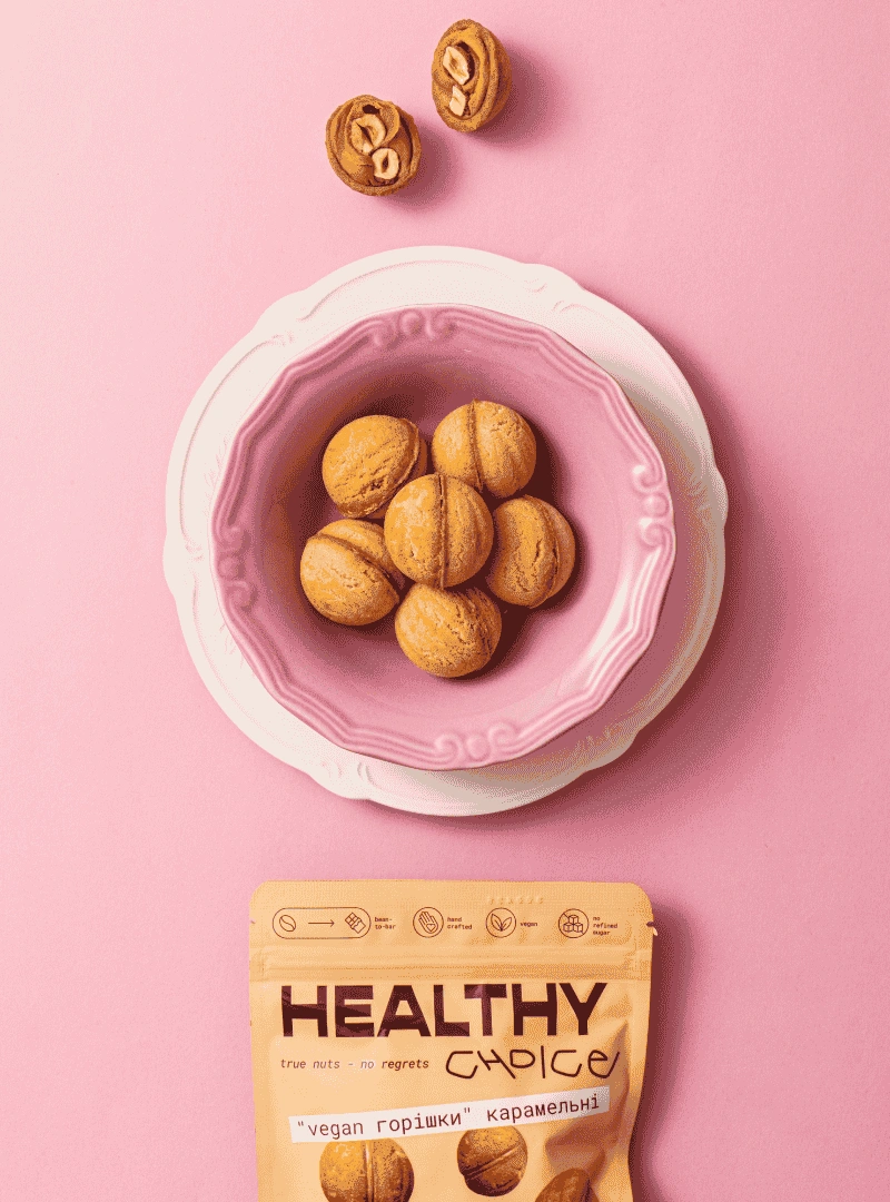 vegan карамельні горішки