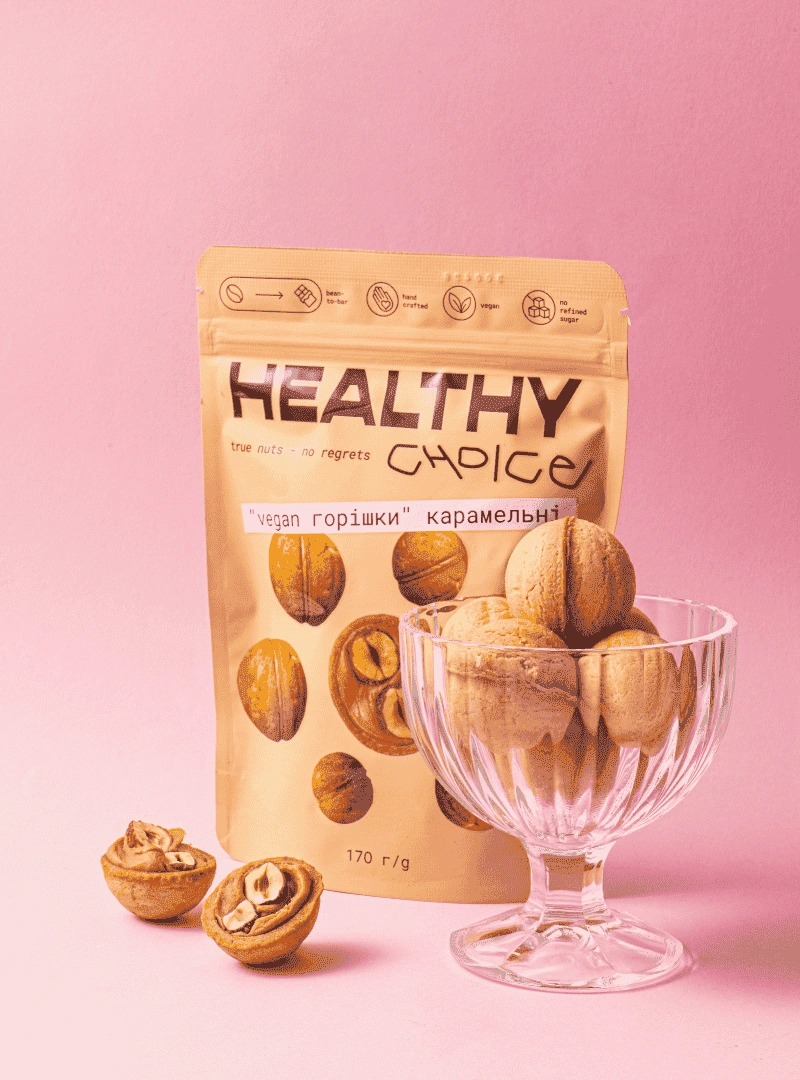 vegan карамельні горішки