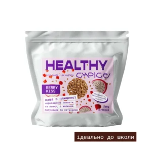 каша зі спельти льону полуниці пітахаї малини