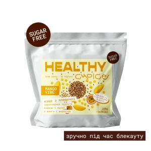 каша з чорнозерної спельти льону та ячменю з манго