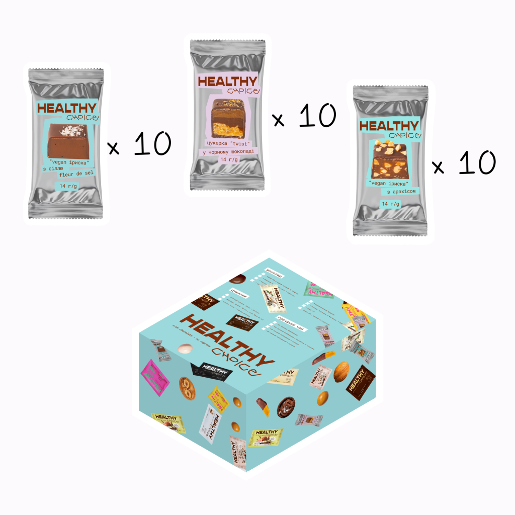 Мікс ірісок з сіллю, арахісом та twist