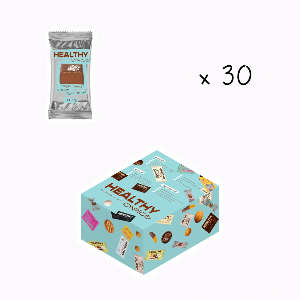 шоу бокс Іриски з сіллю fleur de sel