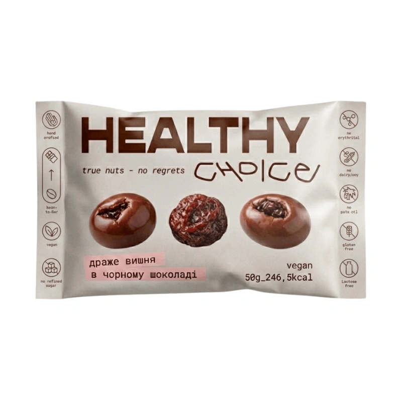 драже вишня в чорному шоколаді
