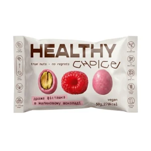 драже фісташка в малиновому шоколаді