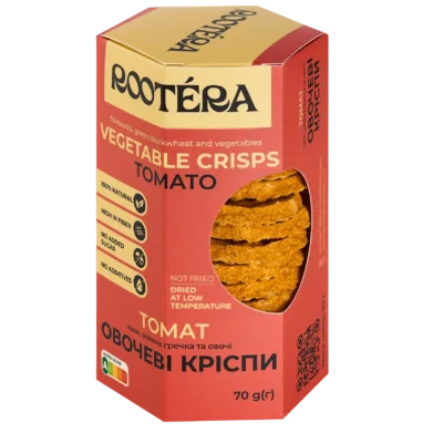 ROOTERA Овочеві кріспи з томатів <span class="gram">70 г</span>