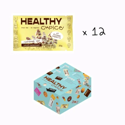 Чай гречаний "Ку Цяо" необсмажений гранульований "Healthy Choice" 30 г/g  <span class="gram">12 шт</span>