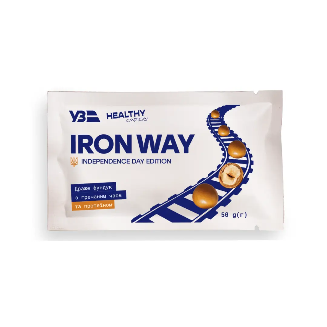 IRON WAY Драже фундук з гречаним чаєм та протеїном <span class="gram">50 г</span> - Зображення 1
